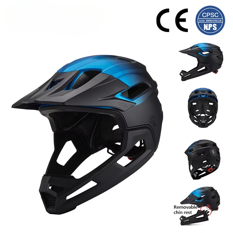Casque de vélo intégral détachable