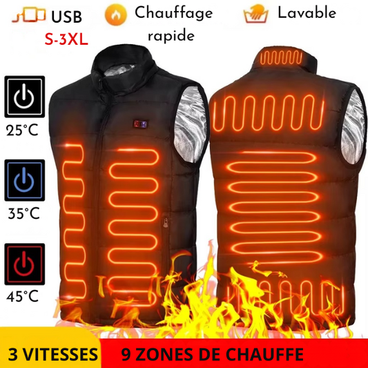 Doudoune chauffante sans manches