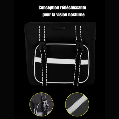 Sac de vélo arrière 25L – Grande capacité & double compartiment