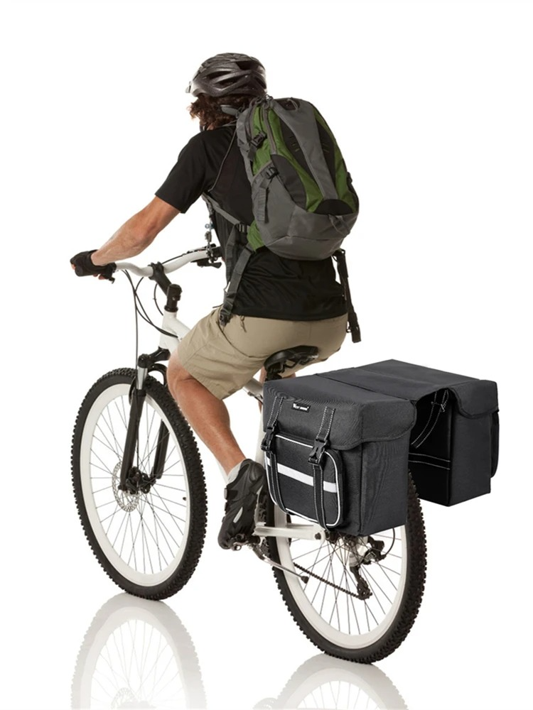 Sac de vélo arrière 25L – Grande capacité & double compartiment