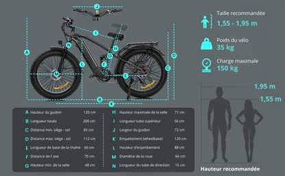 Vélo électrique 26"pouces – FX26